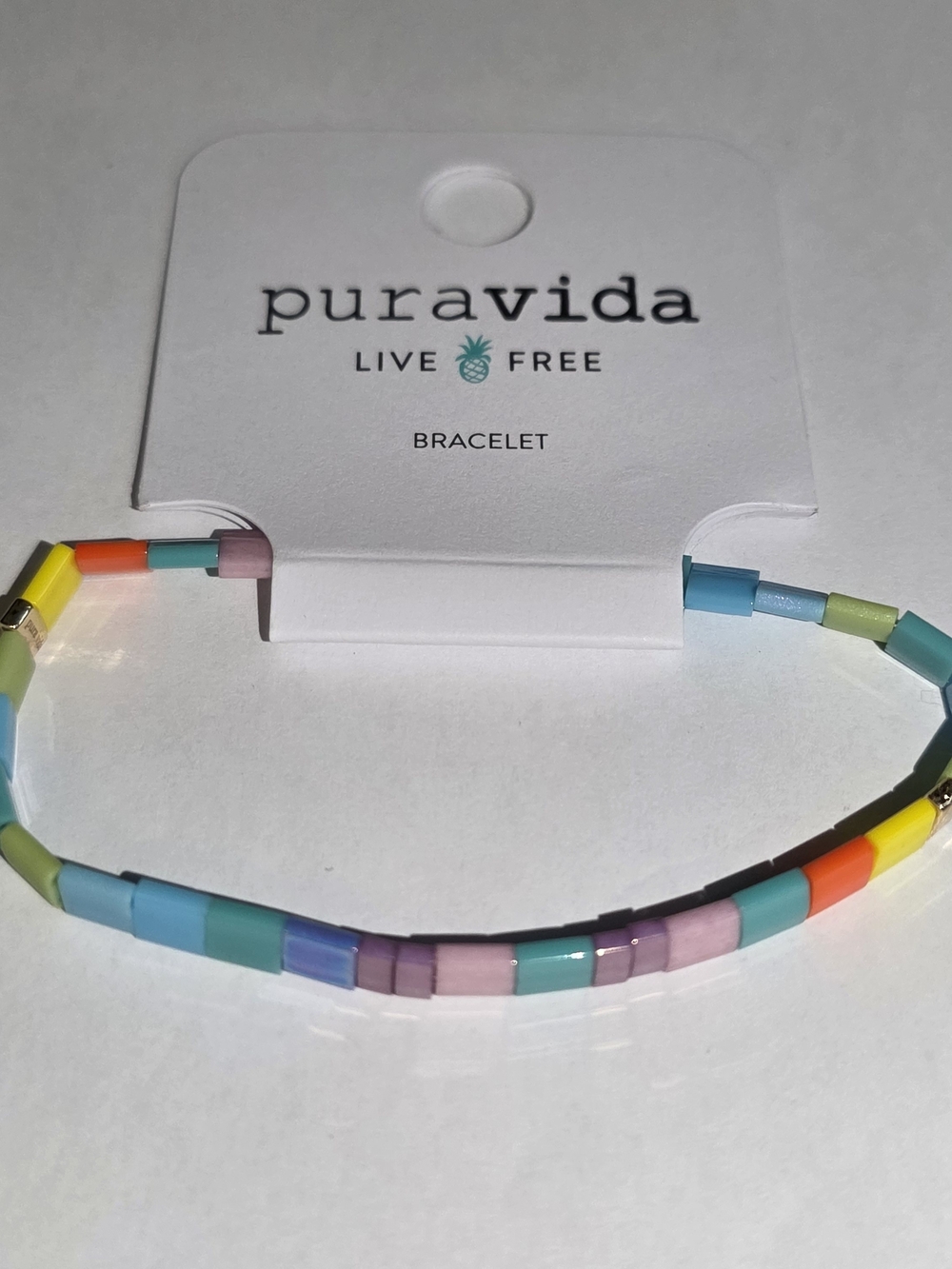 Pura Vida Pastel & Neon Tile Bracelet